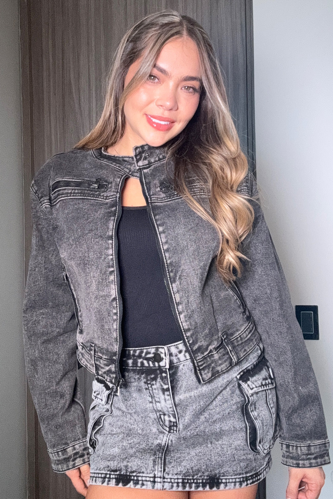 Chaqueta gris - RJK-9905